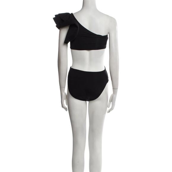 Maygel Coronel Black One-Shoulder Cutout Style Bikini Set NWT Size 10 - Picture 3 of 15
